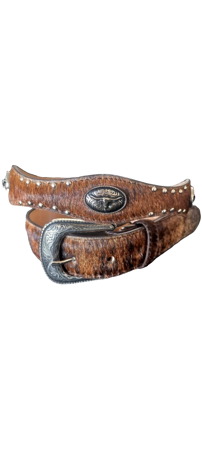 Longhorns Cowhide Leather Belt