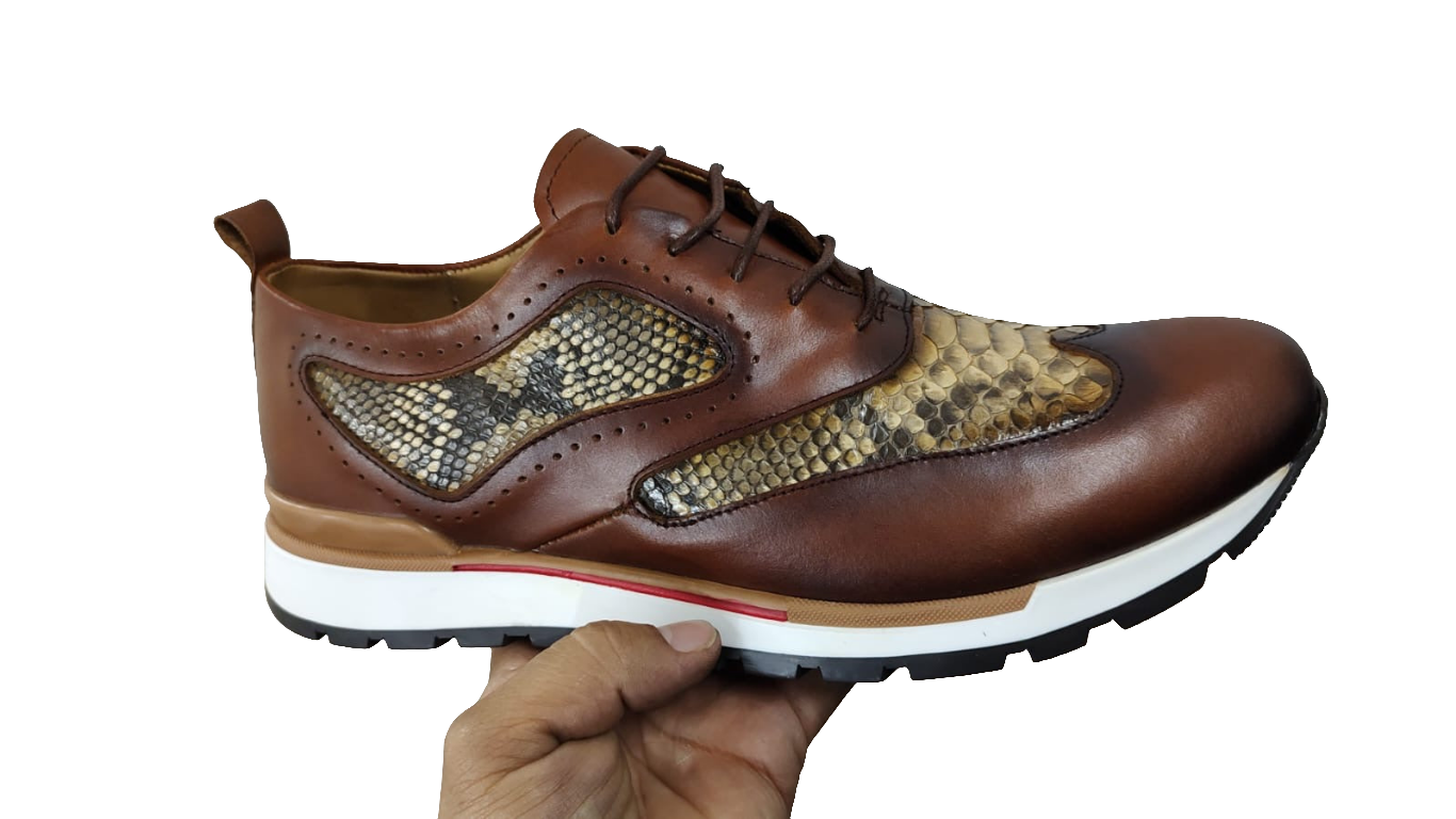 Python Sneakers in Brown. Made to Order.