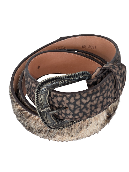 Buckle and Studs, Cowhide Leather Belt