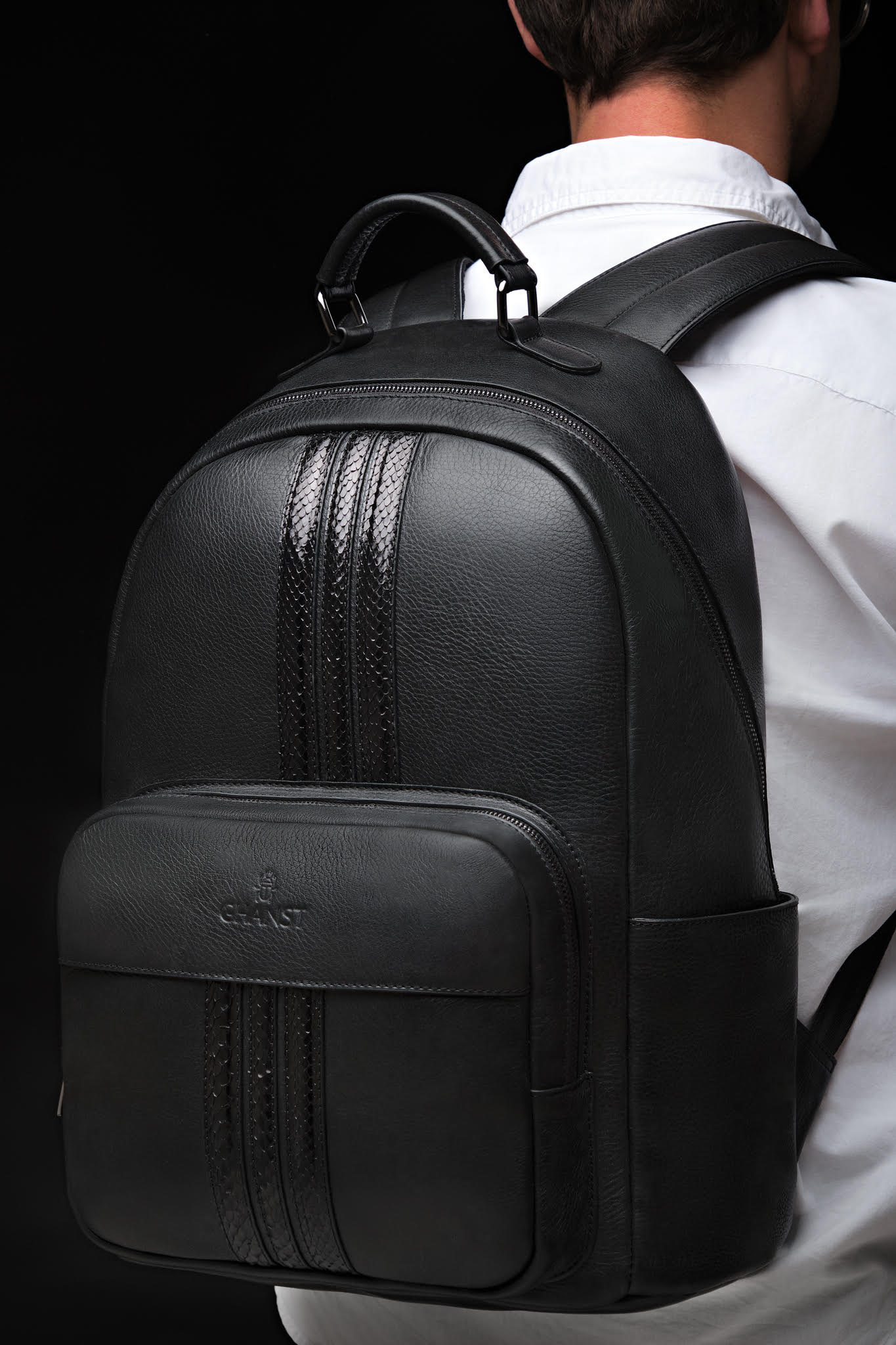 Mix Python & Bovine Leather, Backpack