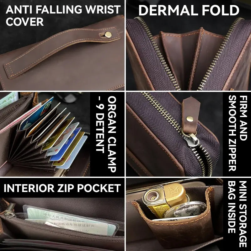Clutch Wallet Genuine Leather